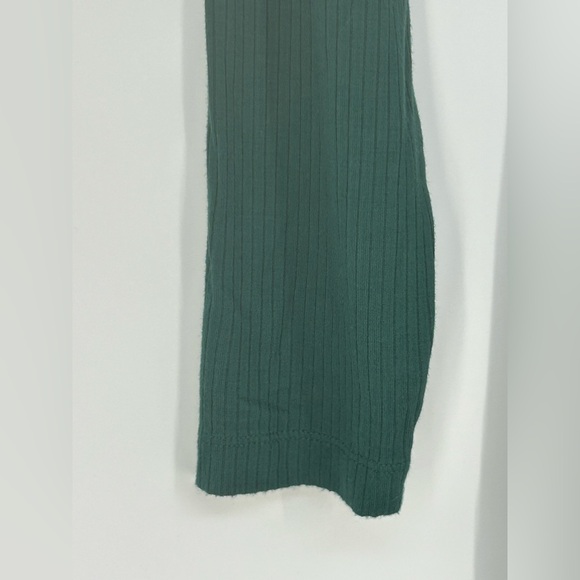 Abercrombie &‎ Fitch Forest Green Long Sleeve Ribbed Shirt Dress In Size L - Picture 8 of 10